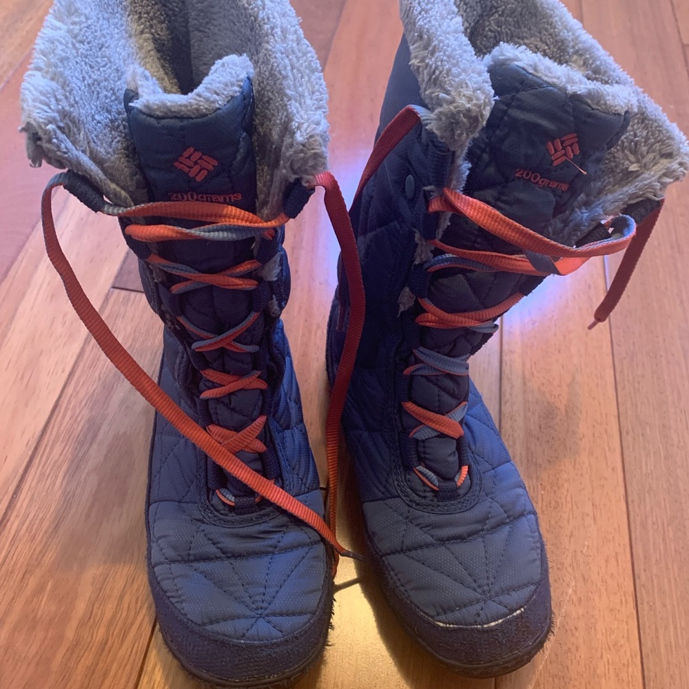 Columbia minx mid omnitech waterproof boots - girls size 3